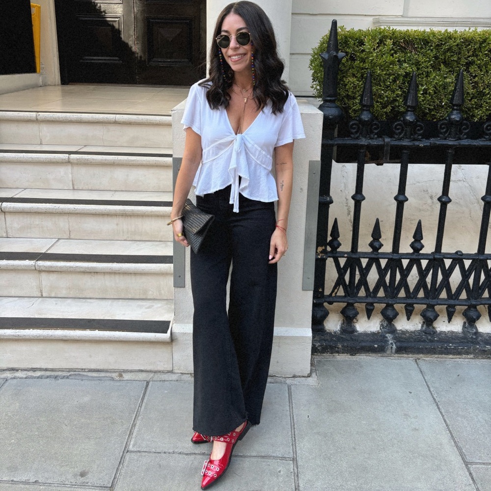 ZARA High Rise Relaxed Leg